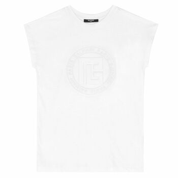 Girls White Logo Shirt