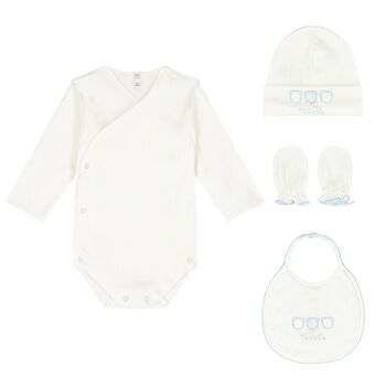 Baby Boys Blue Bodysuit Gift Set