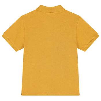 Boys Yellow Logo Polo Shirt