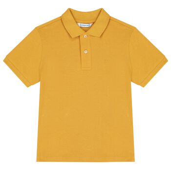 Boys Yellow Logo Polo Shirt