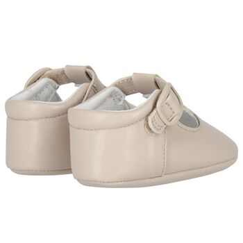 Baby Boys Beige Pre Walker Shoes