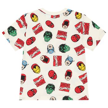 Boys Ivory Marvel T-Shirt