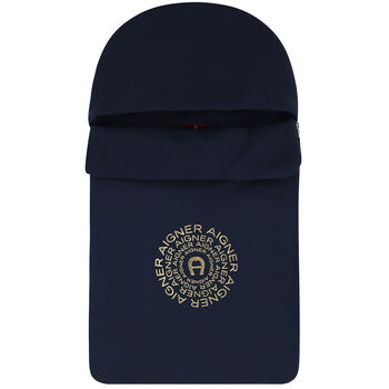 Navy Blue & Gold Logo Baby Nest