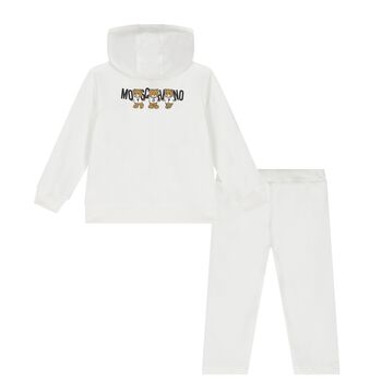 Ivory Teddy Bear Logo Tracksuit