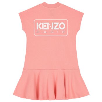 Girls Pink Logo Dress