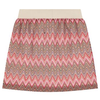 Girls Pink Logo Skirt