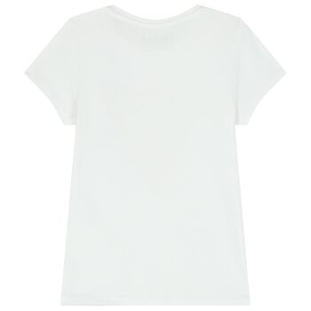 Girls White Logo T-Shirt