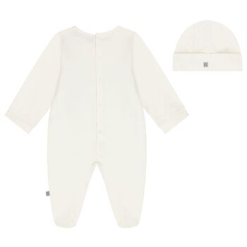 Ivory & Gold Logo Babygrow Gift Set