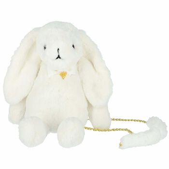 Girls White Bunny Bag