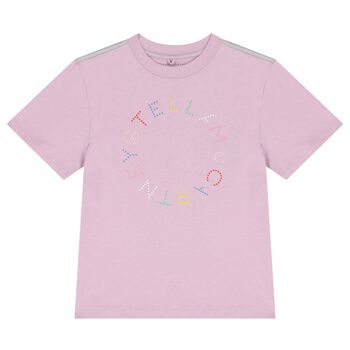 Girls Purple Logo T-Shirt