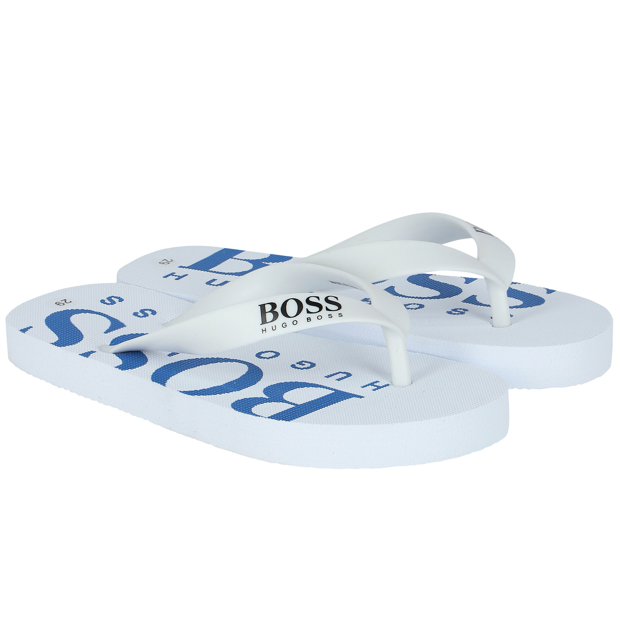 Kids white sales flip flops