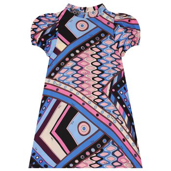 Girls Pink & Blue Vivara Dress