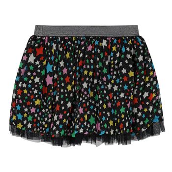 Girls Black Stars Skirt