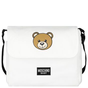 Ivory Teddy Bear Logo Changing Bag