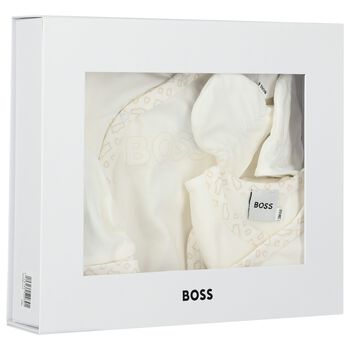 Ivory Logo Babygrow Gift Set