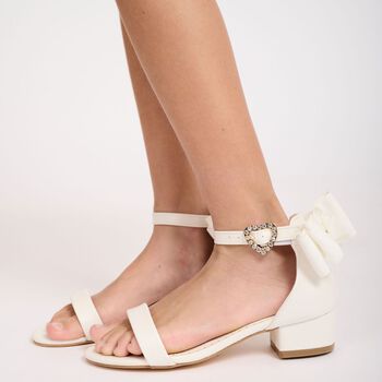 Girls White Sandals