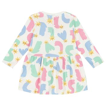 Younger Girls Ivory Shooting Stars Dress