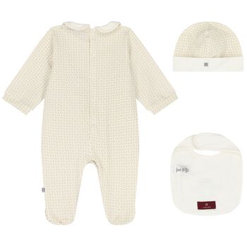 Ivory Logo Babygrow Gift Set