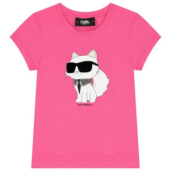 Girls Pink Choupette T-Shirt