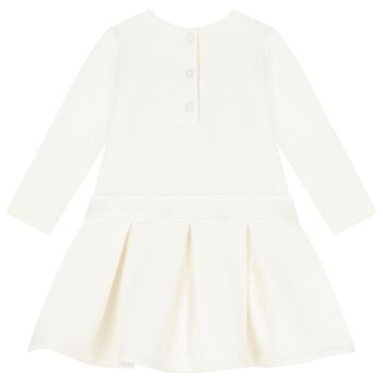 Girls Ivory Flower Dress