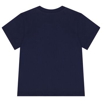 Navy Blue Teddy Bear Logo T-Shirt