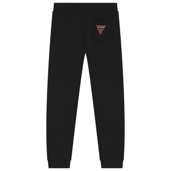 Boys Black Logo Joggers