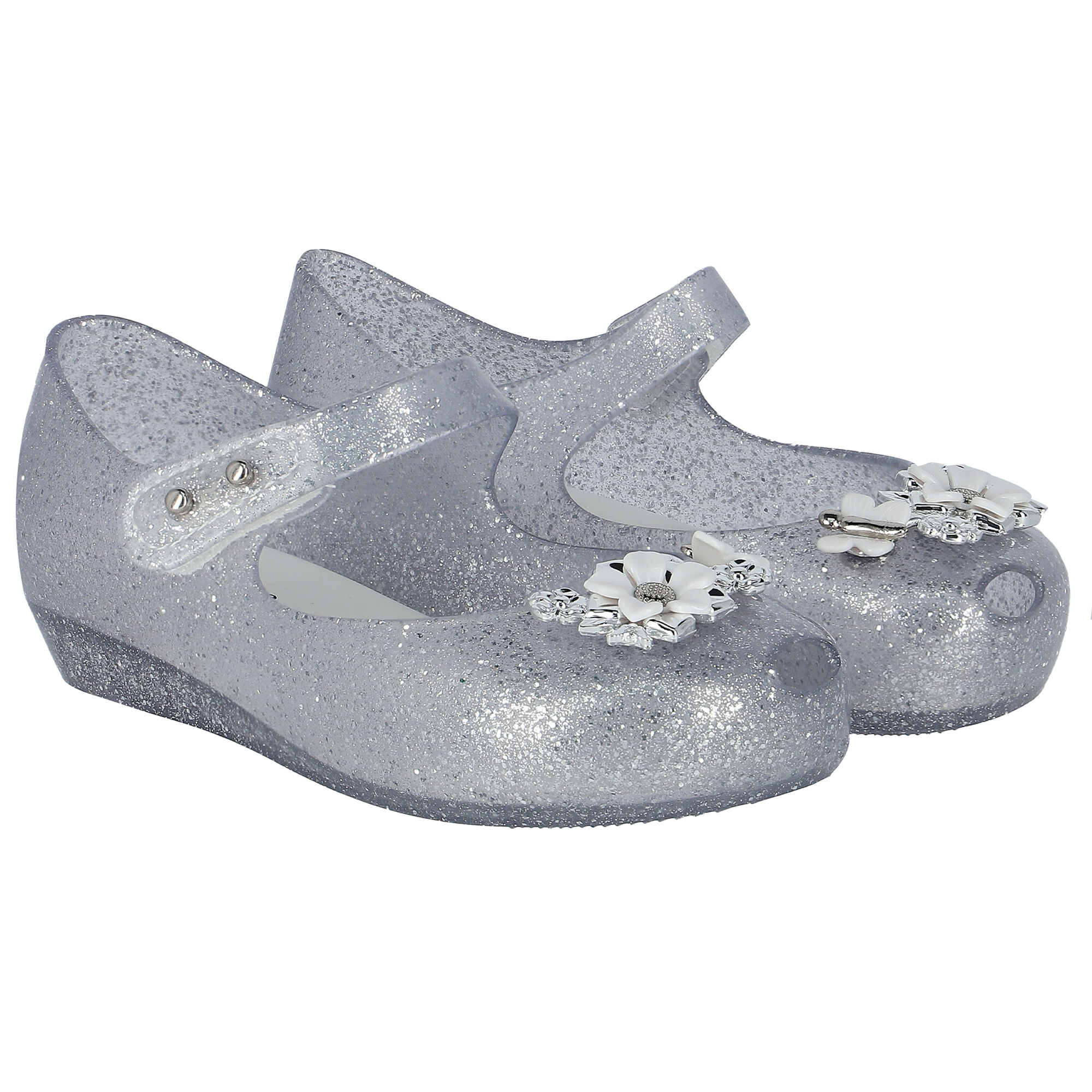 Mini melissa 2025 silver glitter