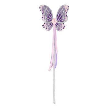 Girls Purple Wings & Wand Set