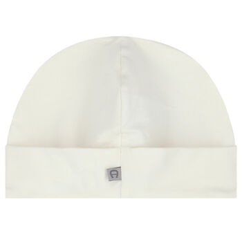 Ivory & Gold Logo Baby Hat