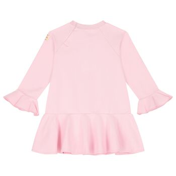 Younger Girls Pink Logo Dress