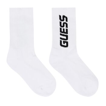 White Logo Socks