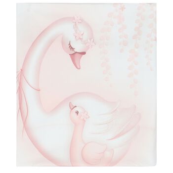 Baby Girls White & Pink Swan Gift Set