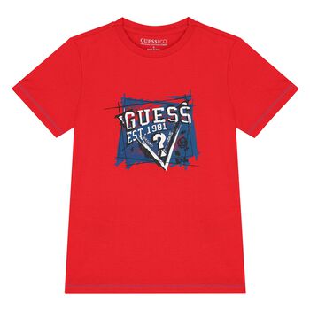 Boys Red Logo T-Shirt