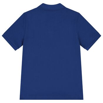 Boys Blue Logo Polo Shirt