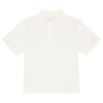 Boys Ivory Logo Polo Shirt