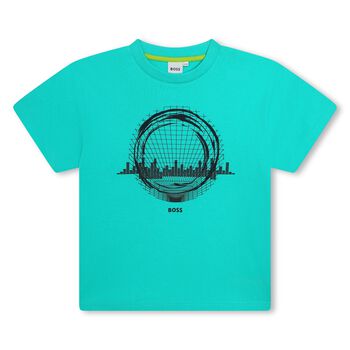 Boys Turquoise Logo T-Shirt