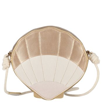 Girls Gold Shell Bag