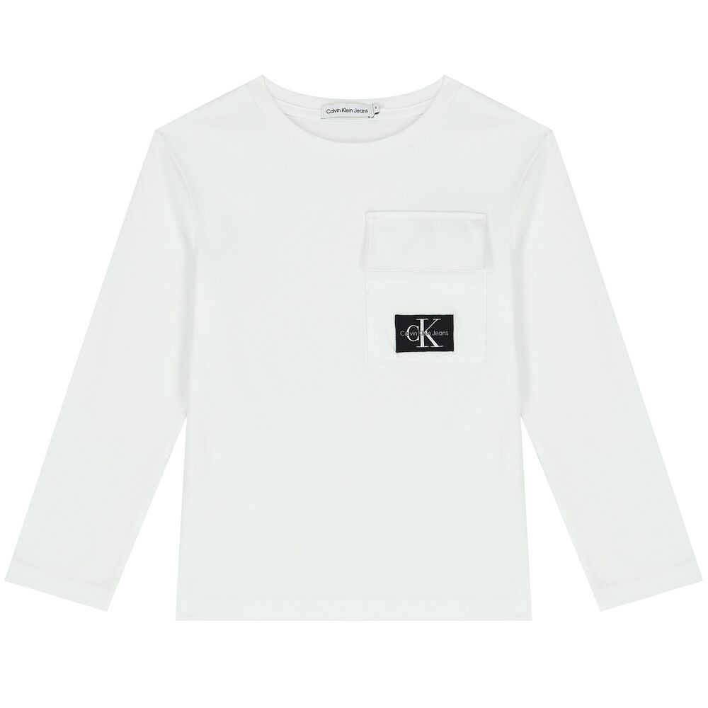 Calvin Klein Jeans Junior Boys Monogram Crew Neck Sweatshirt