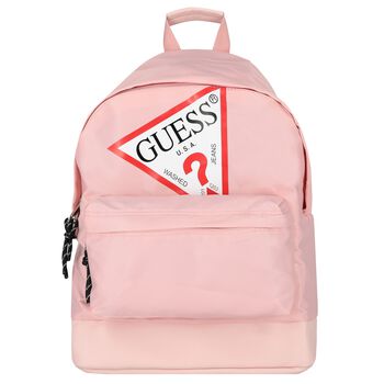 Girls Pink Logo Backpack