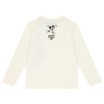 Boys Ivory Disney Long Sleeve Top