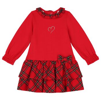 Baby Girls Red Tartan Dress