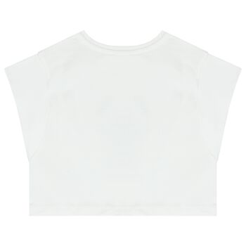 Girls White Logo T-Shirt