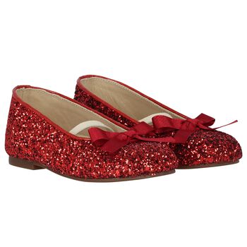 Girls Red Ballerina Shoes