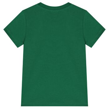 Green Teddy Bear Logo T-Shirt