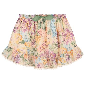 Girls Multi-Coloured Floral Skirt