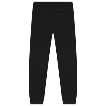 Boys Black Logo Joggers