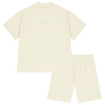 Boys Ivory Logo Shorts Set