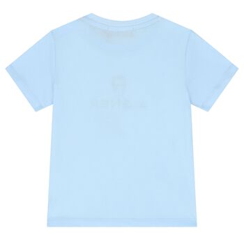 Younger Boys Blue Logo T-Shirt