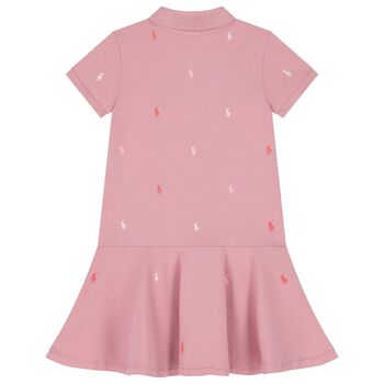 Girls Pink Logo Dress