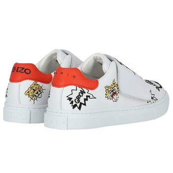 Ivory Tiger Logo Trainers